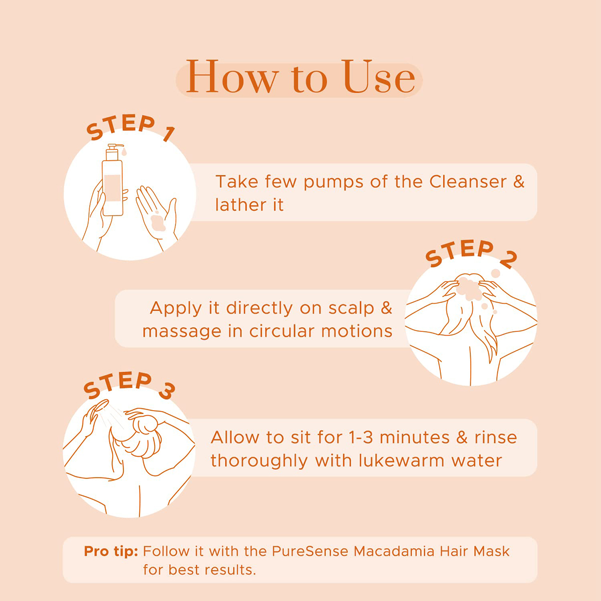 Pure Sense Macadamia Deep Nourishing Hair Cleanser, 200 ml, Pack of 1 Pure Sense Macadamia Deep Nourishing Hair Cleanser, 200 ml, Pack of 1