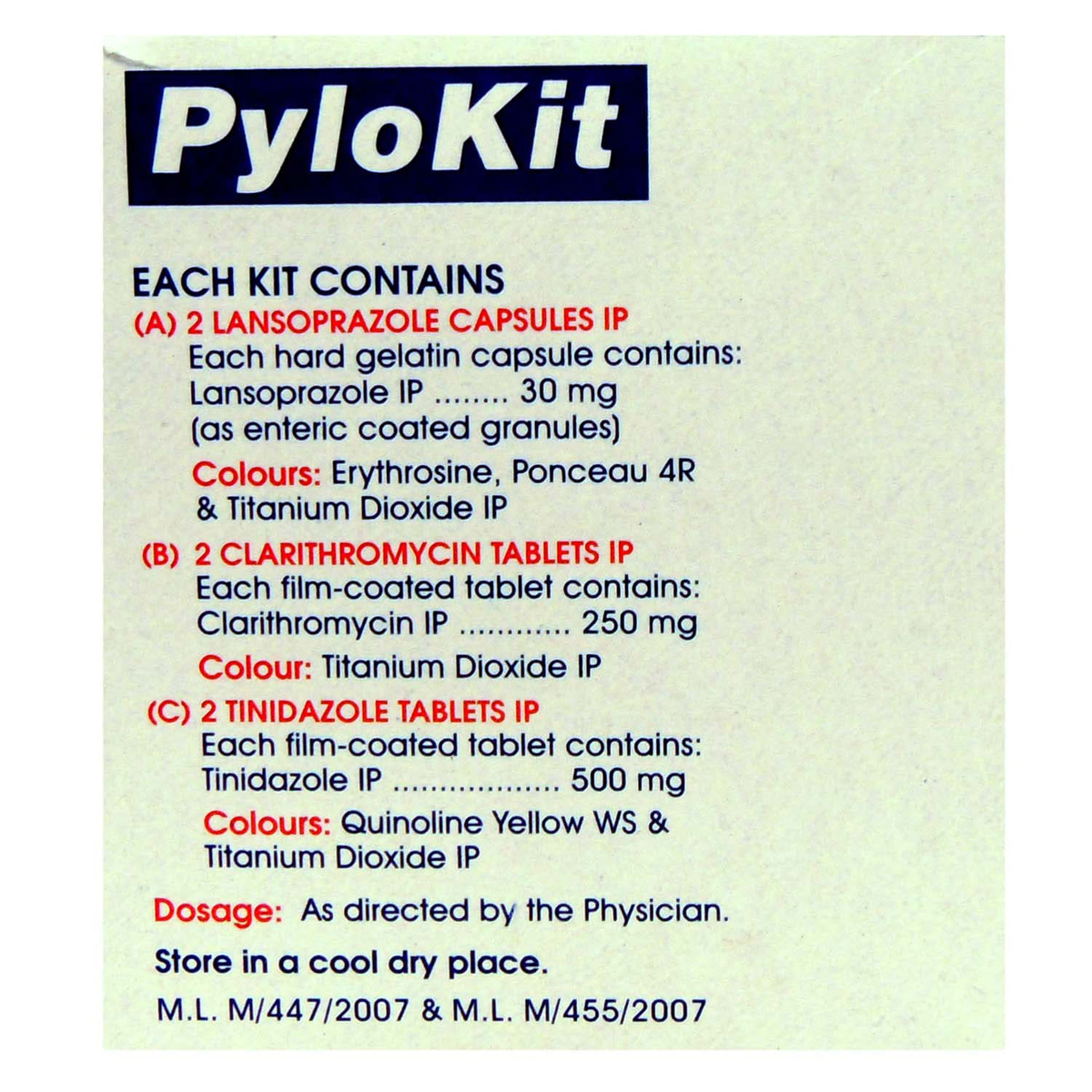 Pylokit Kit 1's, Pack of 1 TABLET Pylokit Kit 1's, Pack of 1 TABLET
