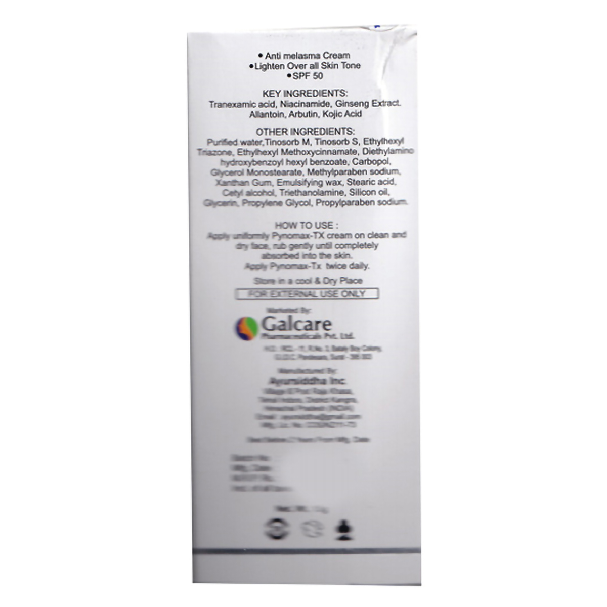 Pynomax TX Cream 15 gm, Pack of 1 Pynomax TX Cream 15 gm, Pack of 1