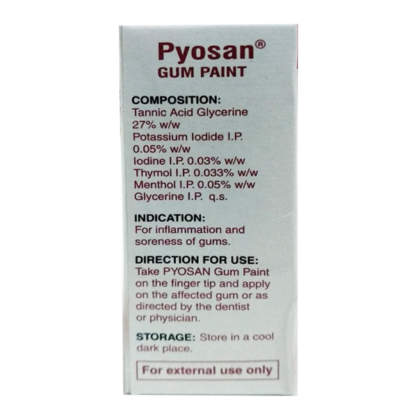 PYOSAN GUM PAINT 15ML, Pack of 1 PYOSAN GUM PAINT 15ML, Pack of 1