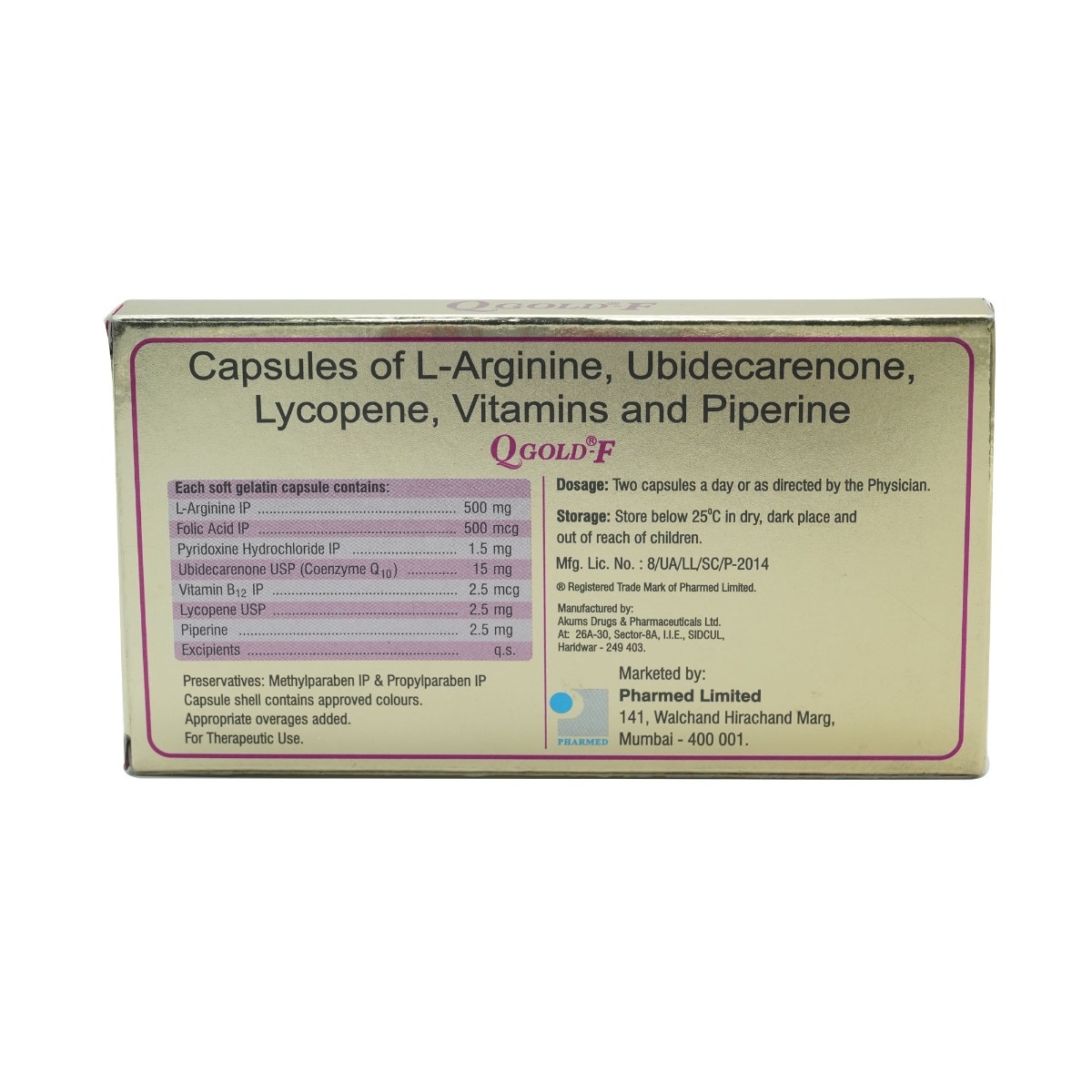 Q Gold F Capsule 10's, Pack of 10 Q Gold F Capsule 10's, Pack of 10