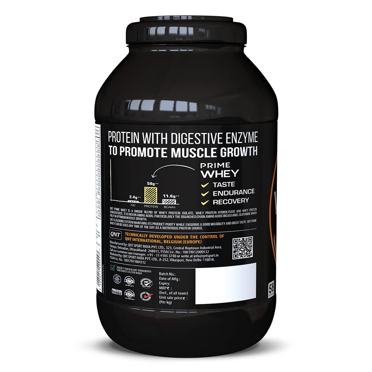 QNT Prime Whey Coffee Flavour Powder, 2 kg, Pack of 1 QNT Prime Whey Coffee Flavour Powder, 2 kg, Pack of 1