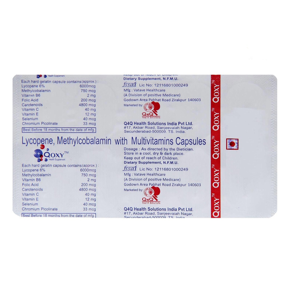 Qoxy Capsule 10's, Pack of 10 Qoxy Capsule 10's, Pack of 10