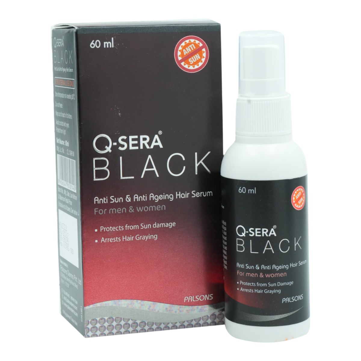 Q-Sera Black Hair Serum 60 ml, Pack of 1 Q-Sera Black Hair Serum 60 ml, Pack of 1