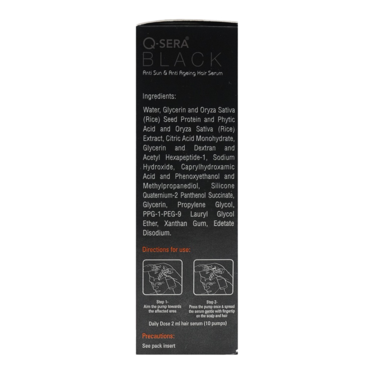 Q-Sera Black Hair Serum 60 ml, Pack of 1 Q-Sera Black Hair Serum 60 ml, Pack of 1