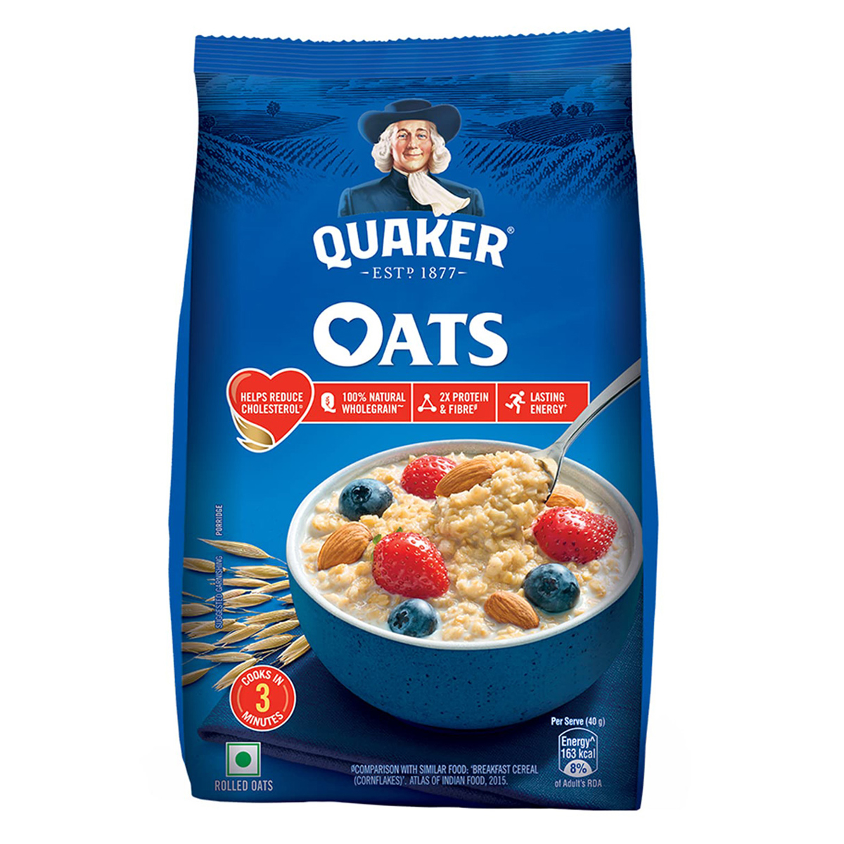 Quaker Oats, 400 gm, Pack of 1 Quaker Oats, 400 gm, Pack of 1