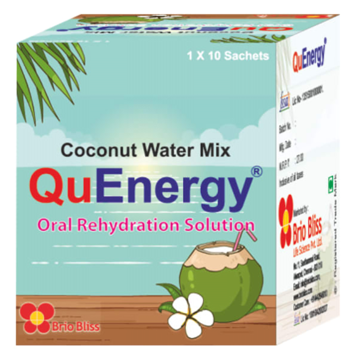 Qu Energy Coconut Water Mix 15Gm Sachet, Pack of 1 Powder Qu Energy Coconut Water Mix 15Gm Sachet, Pack of 1 Powder