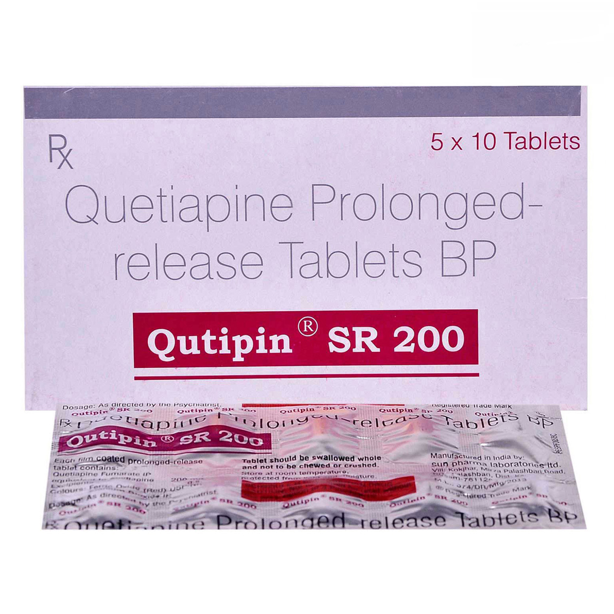 Qutipin SR 200 Tablet 10's, Pack of 10 TABLETS Qutipin SR 200 Tablet 10's, Pack of 10 TABLETS