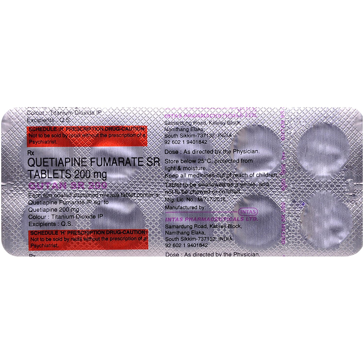 Qutan SR 200 Tablet 10's, Pack of 10 TABLETS Qutan SR 200 Tablet 10's, Pack of 10 TABLETS