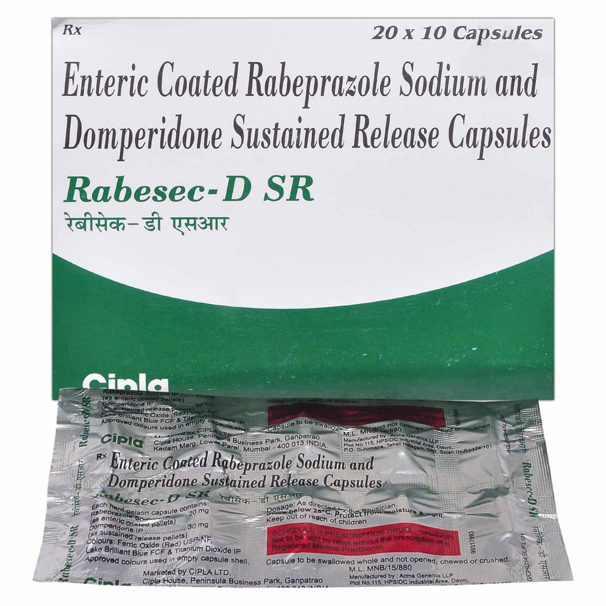 Rabesec-D SR Capsule 10's, Pack of 10 CAPSULES Rabesec-D SR Capsule 10's, Pack of 10 CAPSULES