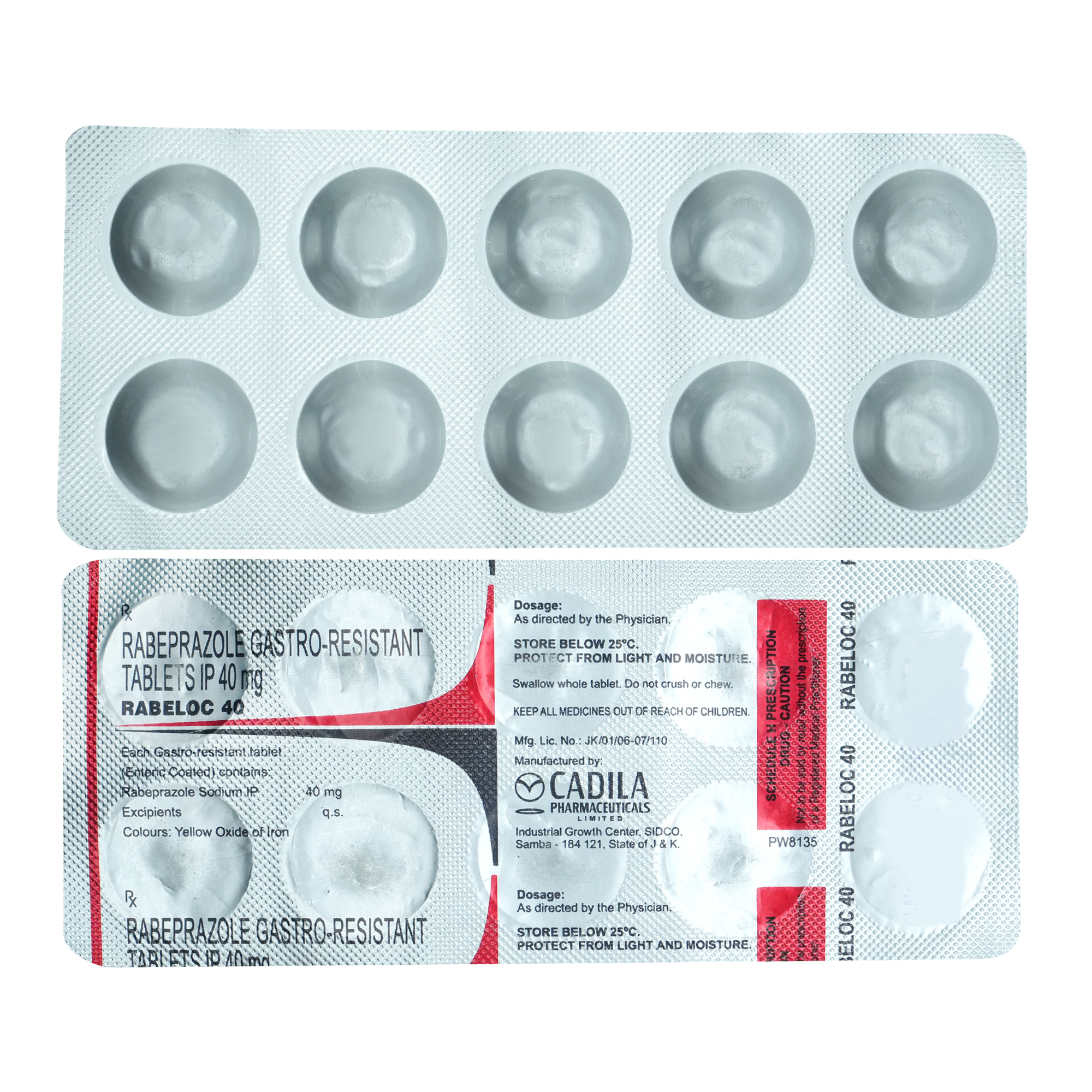 Rabeloc 40 Tablet 10's, Pack of 10 TABLETS Rabeloc 40 Tablet 10's, Pack of 10 TABLETS