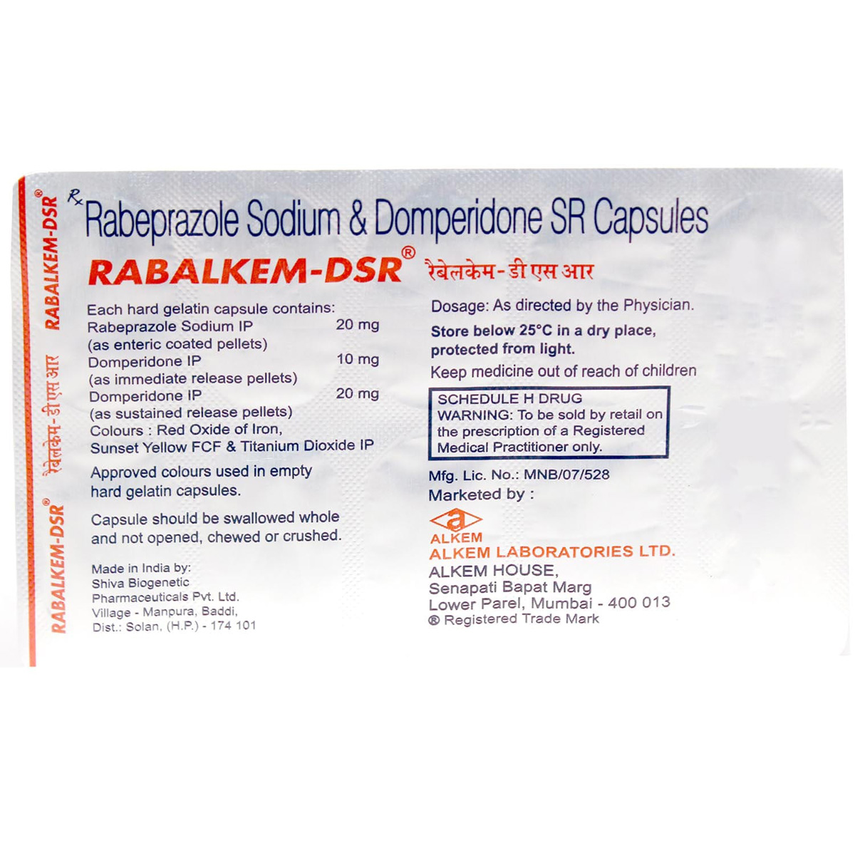 Rabalkem DSR Capsule 10's, Pack of 10 Rabalkem DSR Capsule 10's, Pack of 10