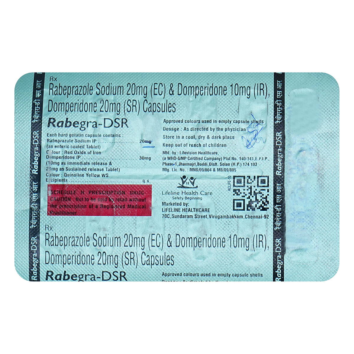 Rabegra DSR Capsule 10's, Pack of 10 Rabegra DSR Capsule 10's, Pack of 10