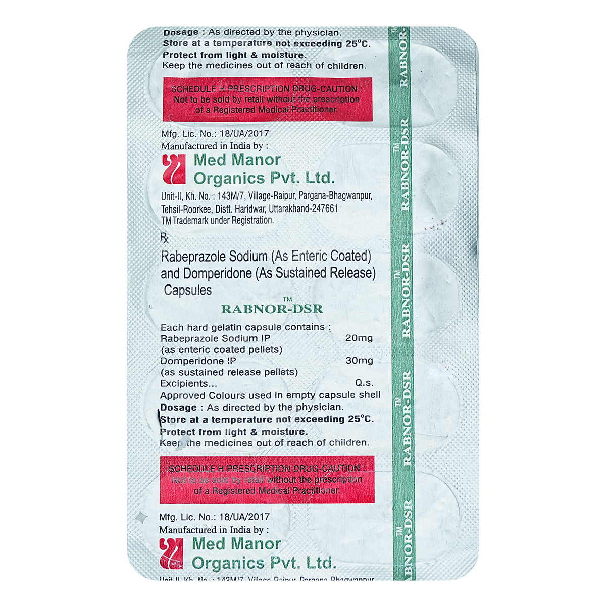 Rabnor-DSR Capsule 10's, Pack of 10 Rabnor-DSR Capsule 10's, Pack of 10