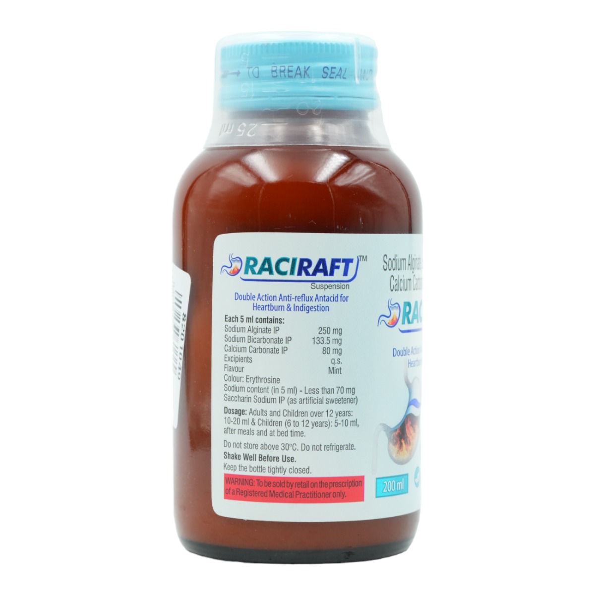 Raciraft Oral Suspension 200 ml, Pack of 1 Raciraft Oral Suspension 200 ml, Pack of 1