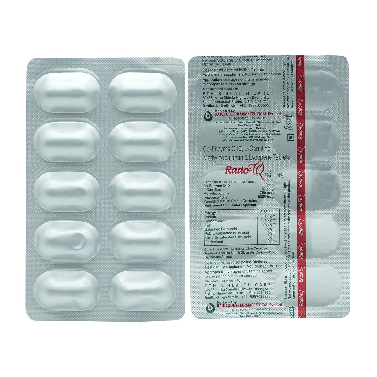 Rado Q Tablet 10's, Pack of 10 TABLETS Rado Q Tablet 10's, Pack of 10 TABLETS