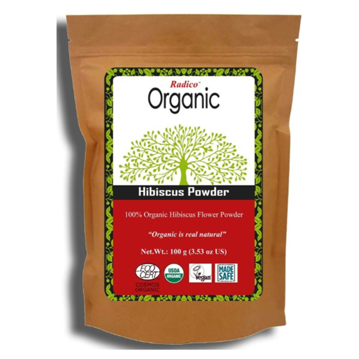 Radico Organic Hibiscus Powder, 100 gm, Pack of 1 Radico Organic Hibiscus Powder, 100 gm, Pack of 1