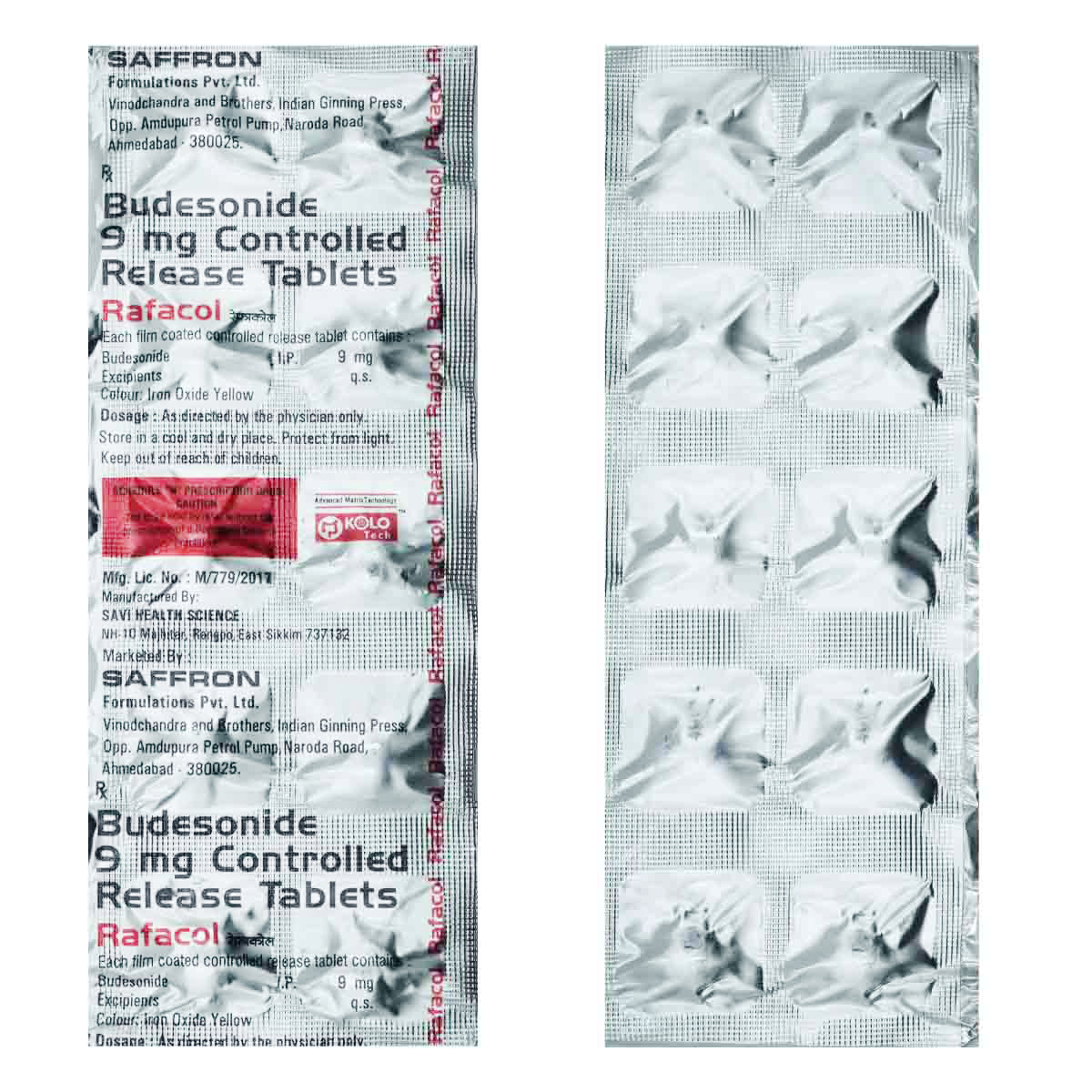 Rafacol Tablet 10's, Pack of 10 TABLETS Rafacol Tablet 10's, Pack of 10 TABLETS