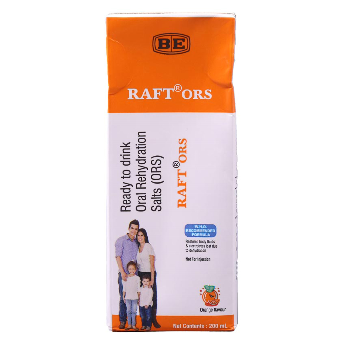 Raft ORS Orange Flavour Liquid 200 ml, Pack of 1 Liquid Raft ORS Orange Flavour Liquid 200 ml, Pack of 1 Liquid