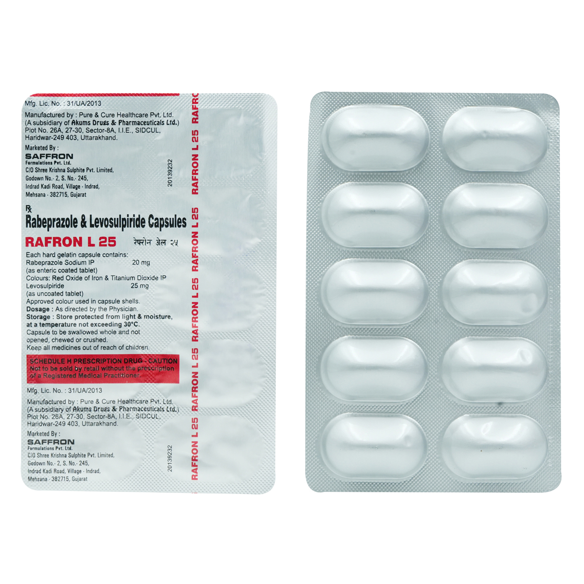 Rafron L 25 Capsule 10's, Pack of 10 Rafron L 25 Capsule 10's, Pack of 10