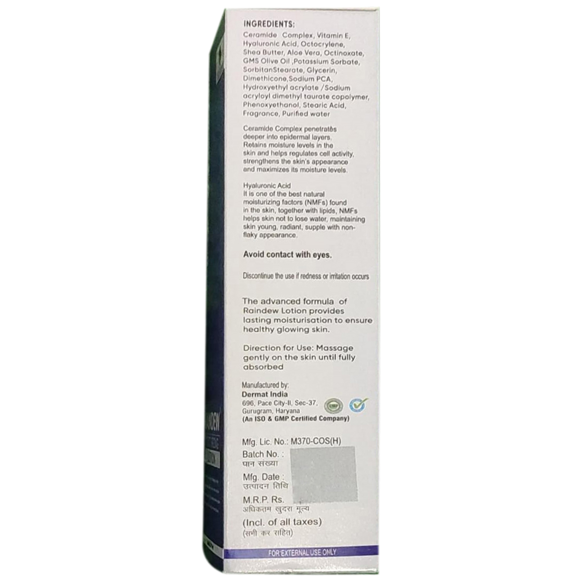 Raindew Moisturizing Lotion 100 ml, Pack of 1 Raindew Moisturizing Lotion 100 ml, Pack of 1