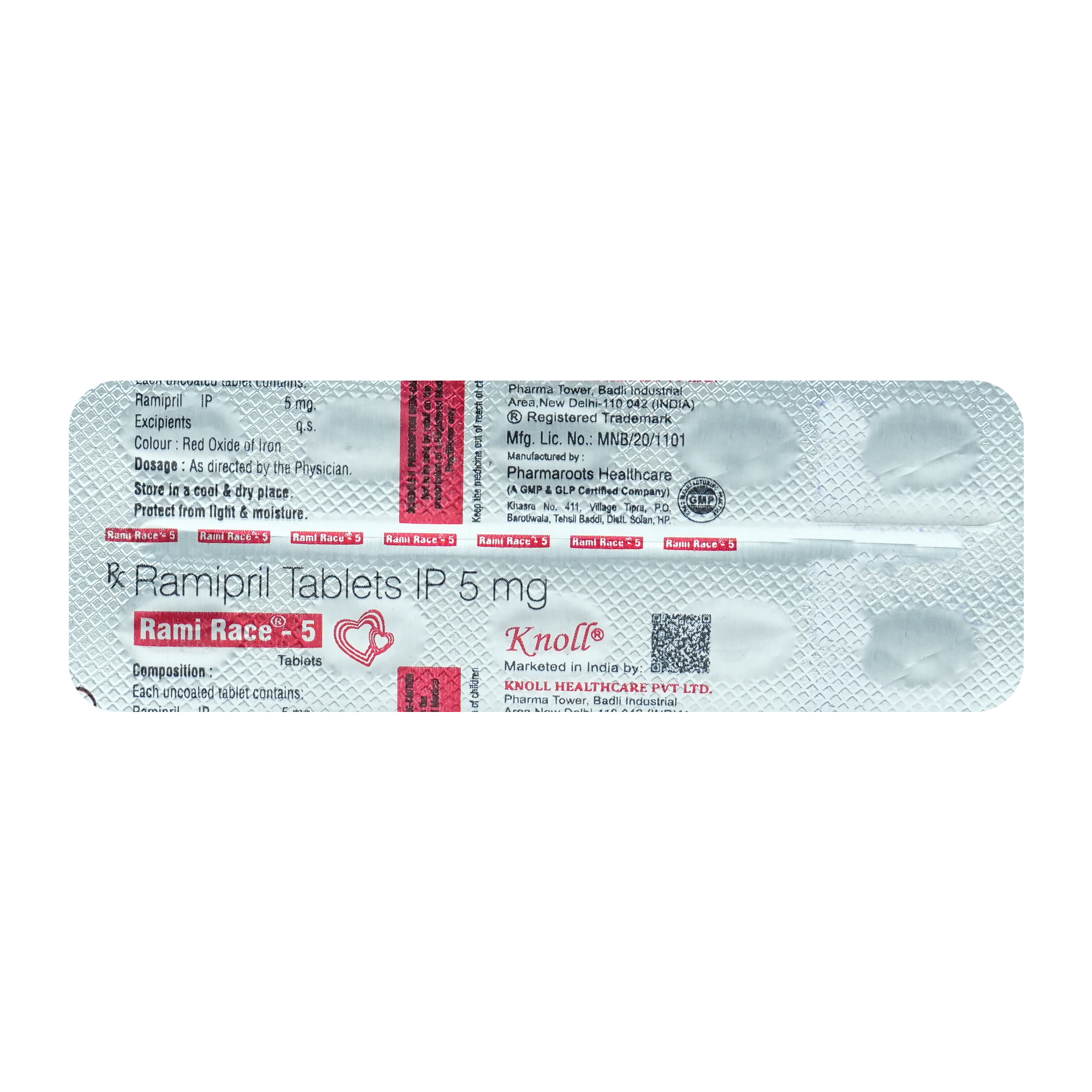 RAMI RACE 5MG TABLET, Pack of 10 TabletS RAMI RACE 5MG TABLET, Pack of 10 TabletS