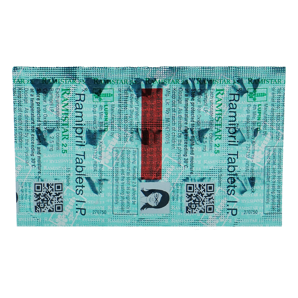 Ramistar 2.5 Tablet 15's, Pack of 15 TABLETS Ramistar 2.5 Tablet 15's, Pack of 15 TABLETS