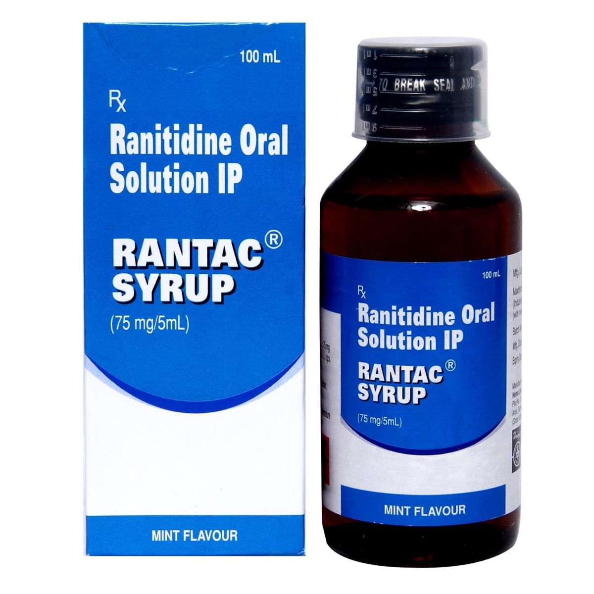 Rantac Mint Syrup 100 ml, Pack of 1 Syrup Rantac Mint Syrup 100 ml, Pack of 1 Syrup