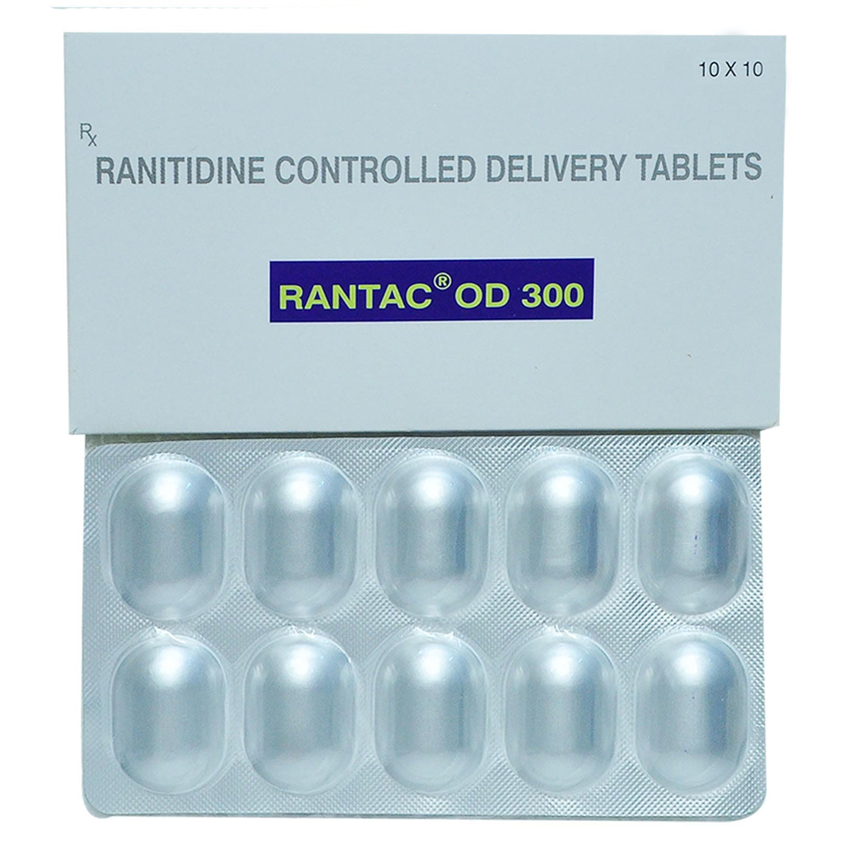 Rantac OD 300 Tablet 10's, Pack of 10 TABLETS Rantac OD 300 Tablet 10's, Pack of 10 TABLETS