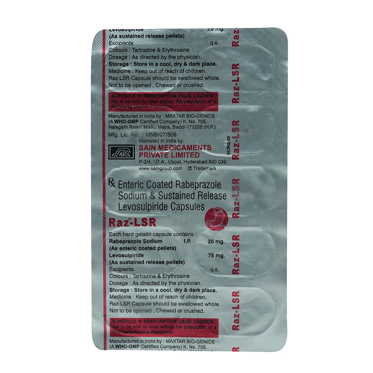 RAZ LSR Capsule 10's, Pack of 10 RAZ LSR Capsule 10's, Pack of 10