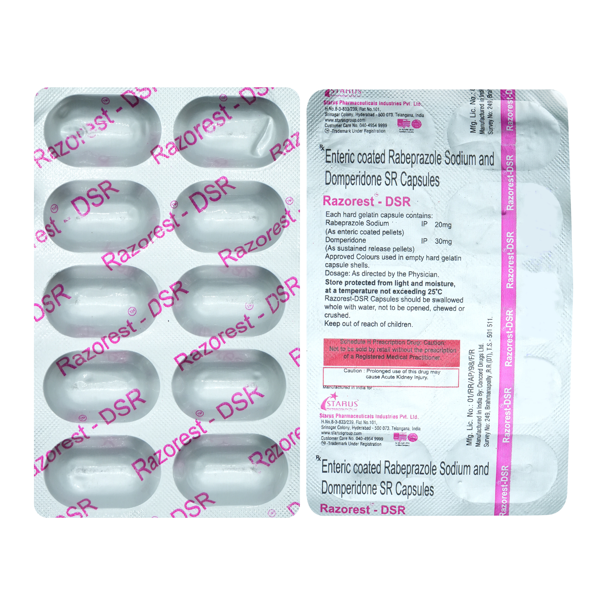 Razorest-DSR Capsule 10's, Pack of 10 CapsuleS Razorest-DSR Capsule 10's, Pack of 10 CapsuleS
