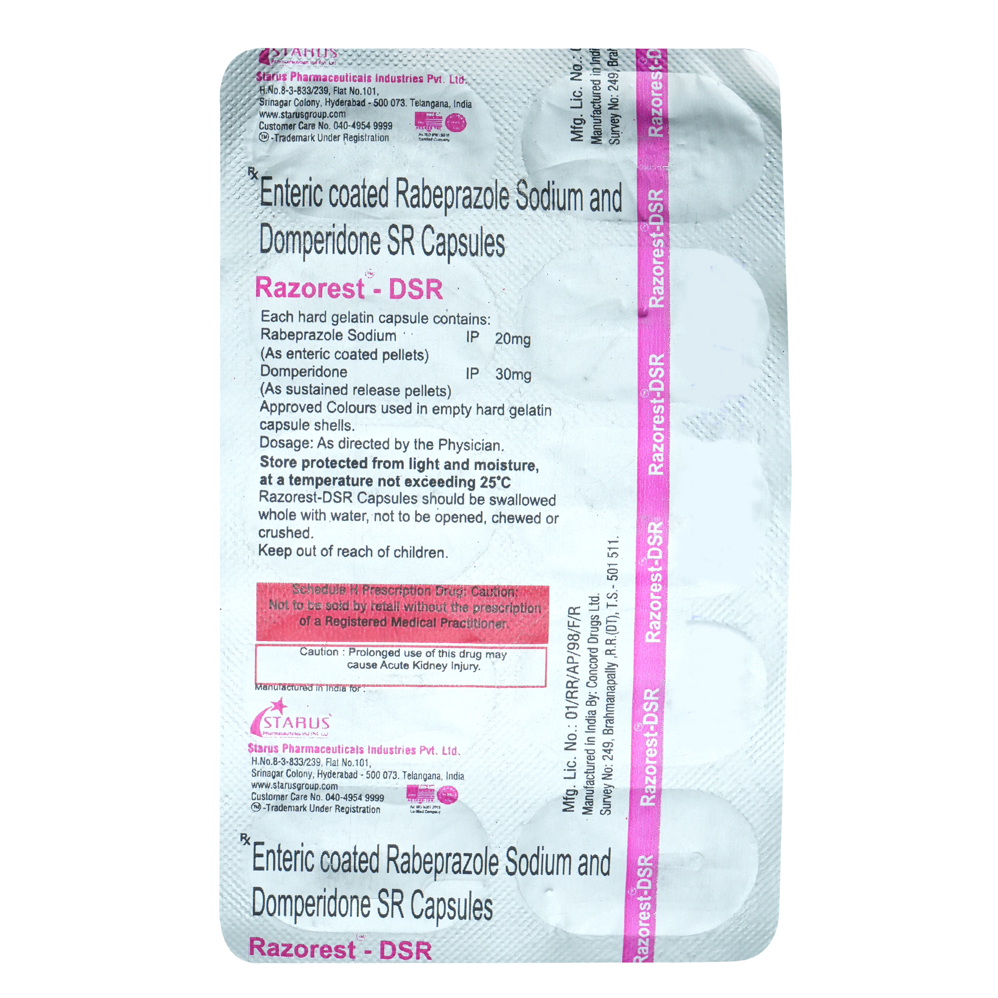 Razorest-DSR Capsule 10's, Pack of 10 CapsuleS Razorest-DSR Capsule 10's, Pack of 10 CapsuleS