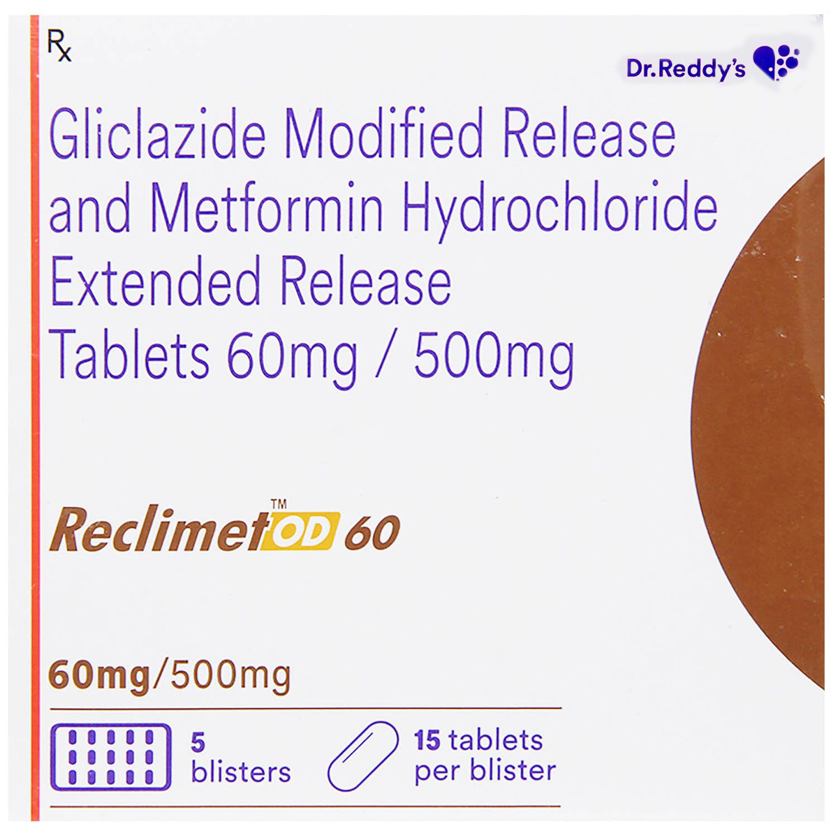 Reclimet OD 60 Tablet 15's, Pack of 15 TABLETS Reclimet OD 60 Tablet 15's, Pack of 15 TABLETS