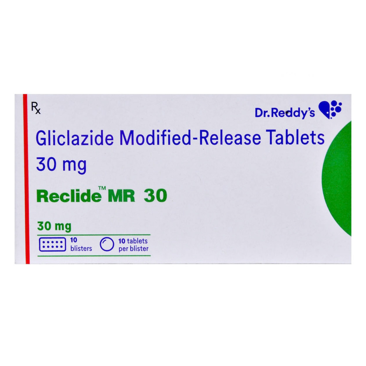 Reclide MR 30 Tablet 10's, Pack of 10 TABLETS Reclide MR 30 Tablet 10's, Pack of 10 TABLETS