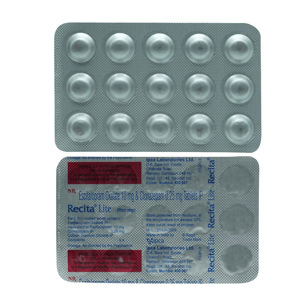 Recita Lite Tablet 15's, Pack of 15 TABLETS Recita Lite Tablet 15's, Pack of 15 TABLETS