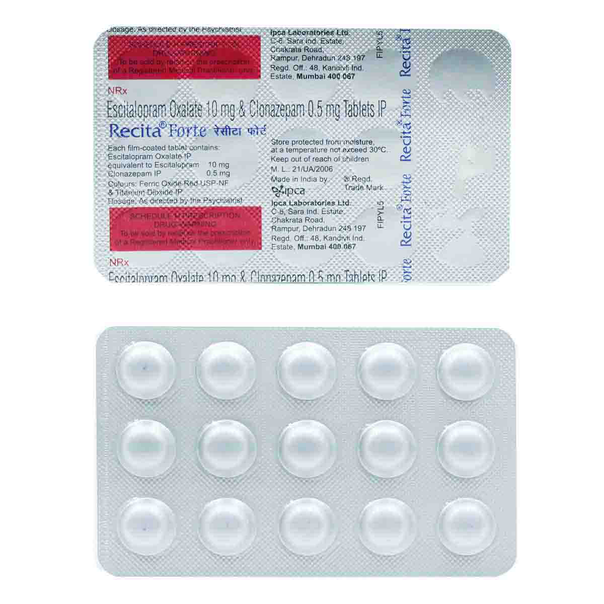 Recita Forte Tablet 15's, Pack of 15 TABLETS Recita Forte Tablet 15's, Pack of 15 TABLETS