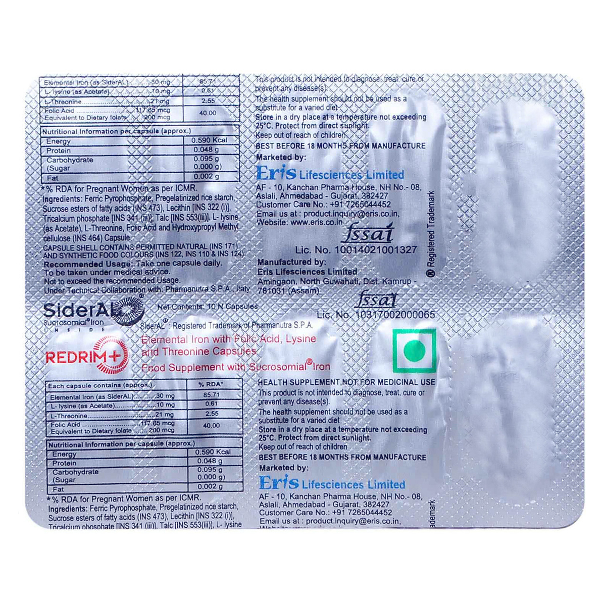 Redrim Plus Capsule 10's, Pack of 10 Redrim Plus Capsule 10's, Pack of 10