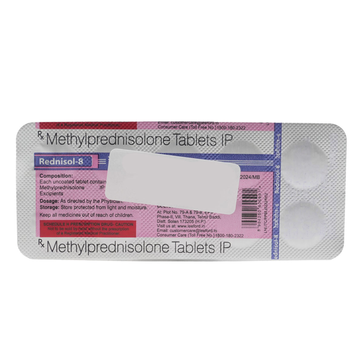 Rednisol-8 Tablet 10's, Pack of 10 TABLETS Rednisol-8 Tablet 10's, Pack of 10 TABLETS