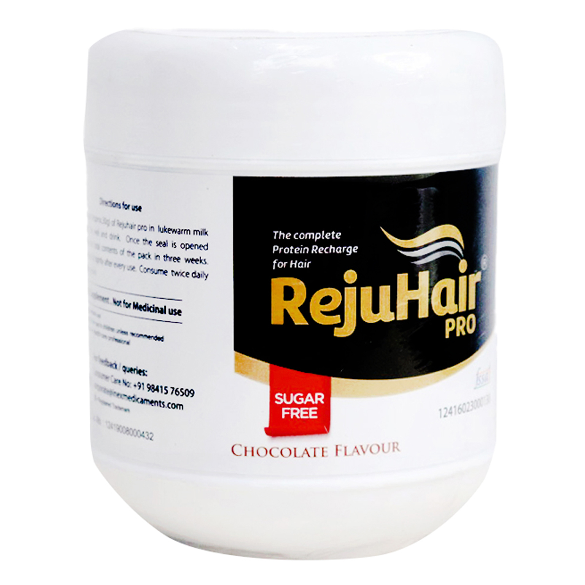 RejuHair Pro Sugar Free Chocolate Flavour Powder, 250 gm, Pack of 1 Powder RejuHair Pro Sugar Free Chocolate Flavour Powder, 250 gm, Pack of 1 Powder