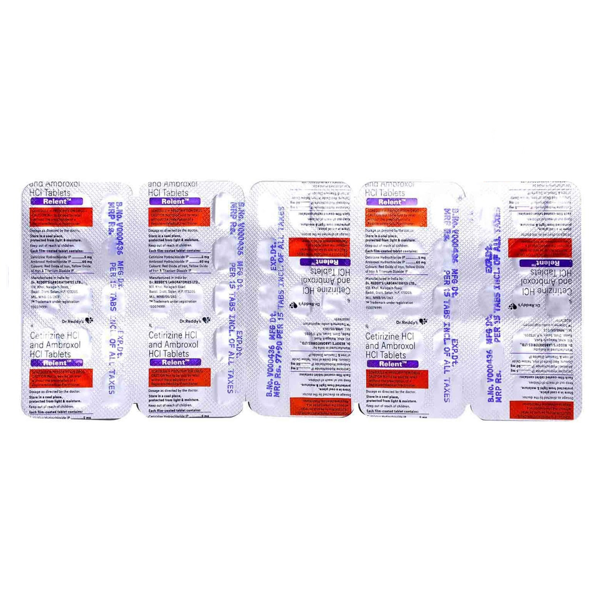 Relent Tablet 15's, Pack of 15 TABLETS Relent Tablet 15's, Pack of 15 TABLETS