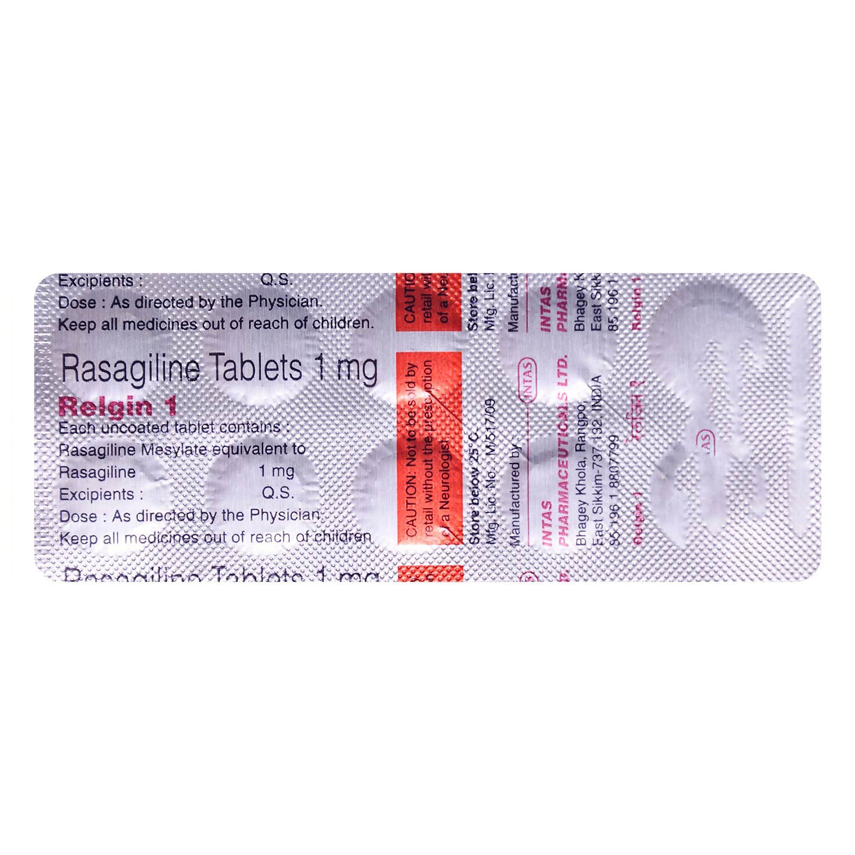Relgin 1 Tablet 10's, Pack of 10 TABLETS Relgin 1 Tablet 10's, Pack of 10 TABLETS
