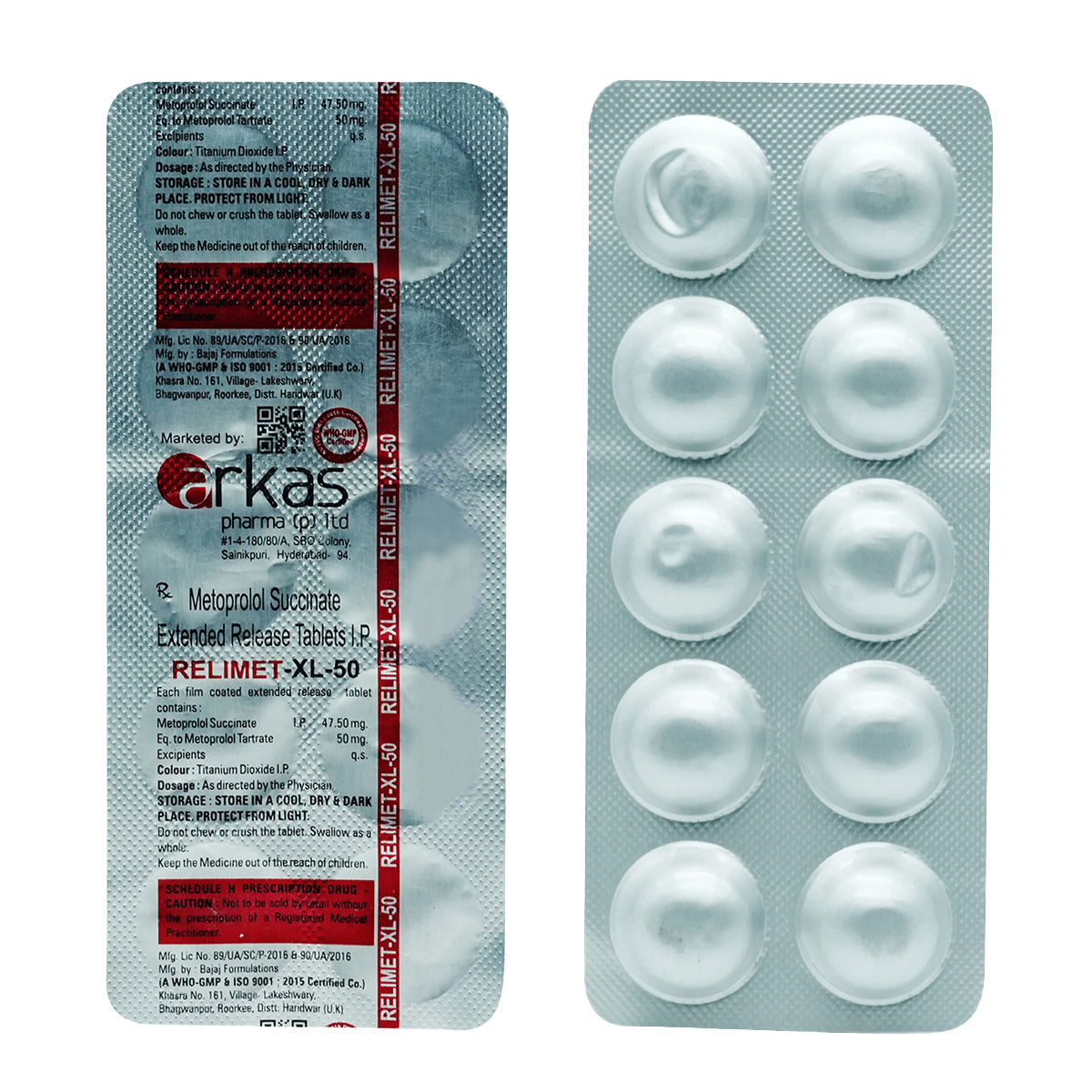 Relimet XL 50 Tablet 10's, Pack of 10 TABLETS Relimet XL 50 Tablet 10's, Pack of 10 TABLETS