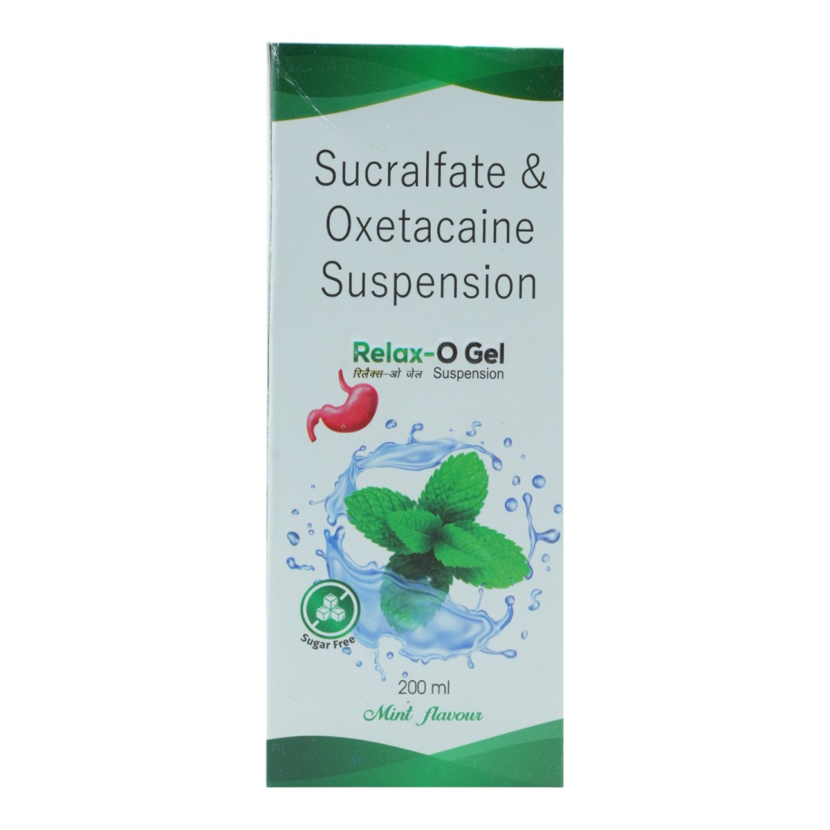 Relax-O Gel Sugar Free Mint Suspension 200 ml, Pack of 1 Relax-O Gel Sugar Free Mint Suspension 200 ml, Pack of 1