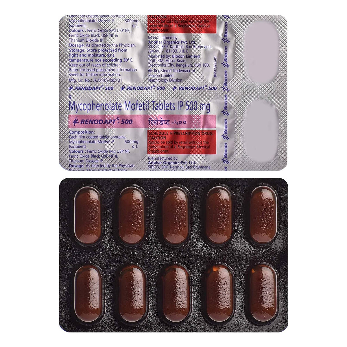 Renodapt-500 Tablet 10's, Pack of 10 TABLETS Renodapt-500 Tablet 10's, Pack of 10 TABLETS