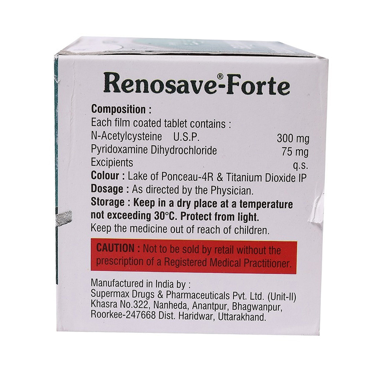 Renosave Forte Tablet 10's, Pack of 10 TABLETS Renosave Forte Tablet 10's, Pack of 10 TABLETS