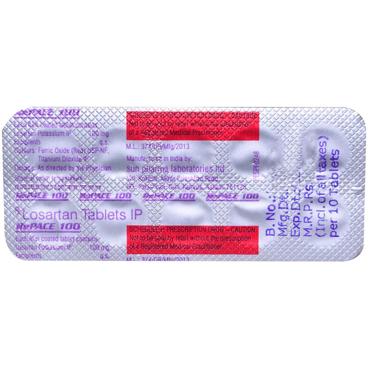 Repace 100 Tablet 10's, Pack of 10 TABLETS Repace 100 Tablet 10's, Pack of 10 TABLETS