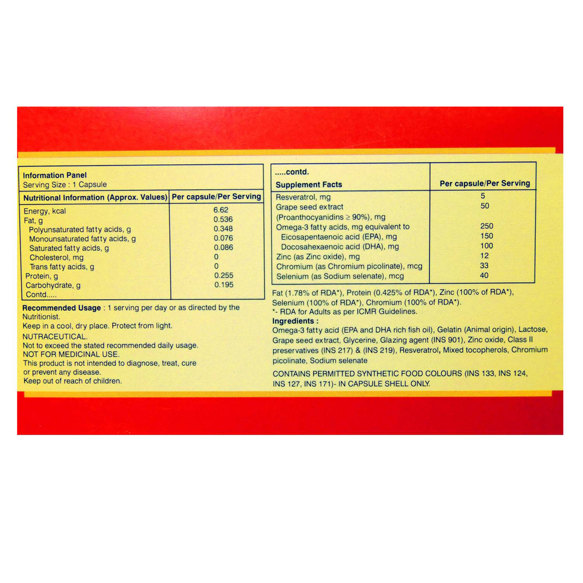 Resvita Capsule 10's, Pack of 10 Resvita Capsule 10's, Pack of 10