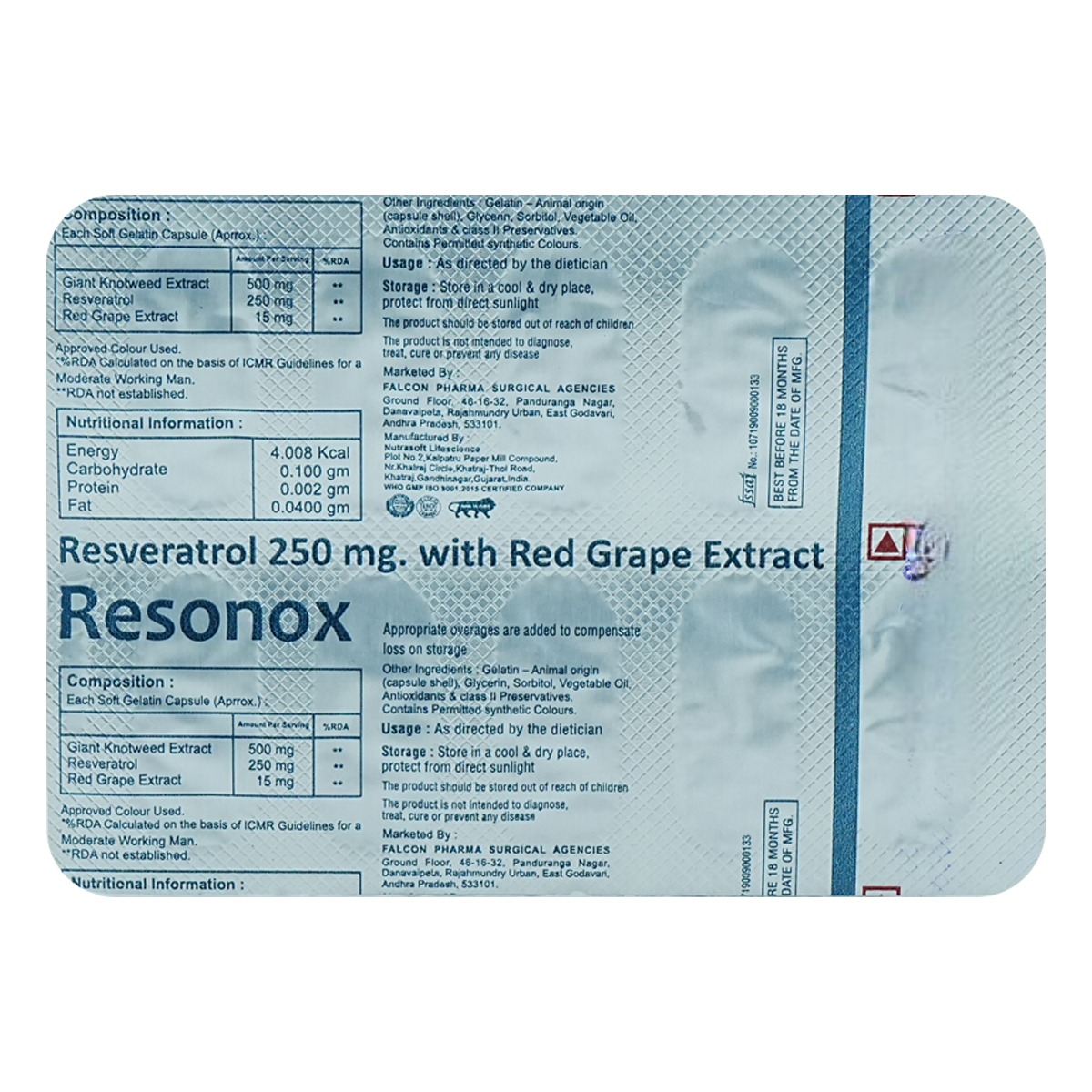Resonox Softgel Capsule 10's, Pack of 10 SoftgelsS Resonox Softgel Capsule 10's, Pack of 10 SoftgelsS