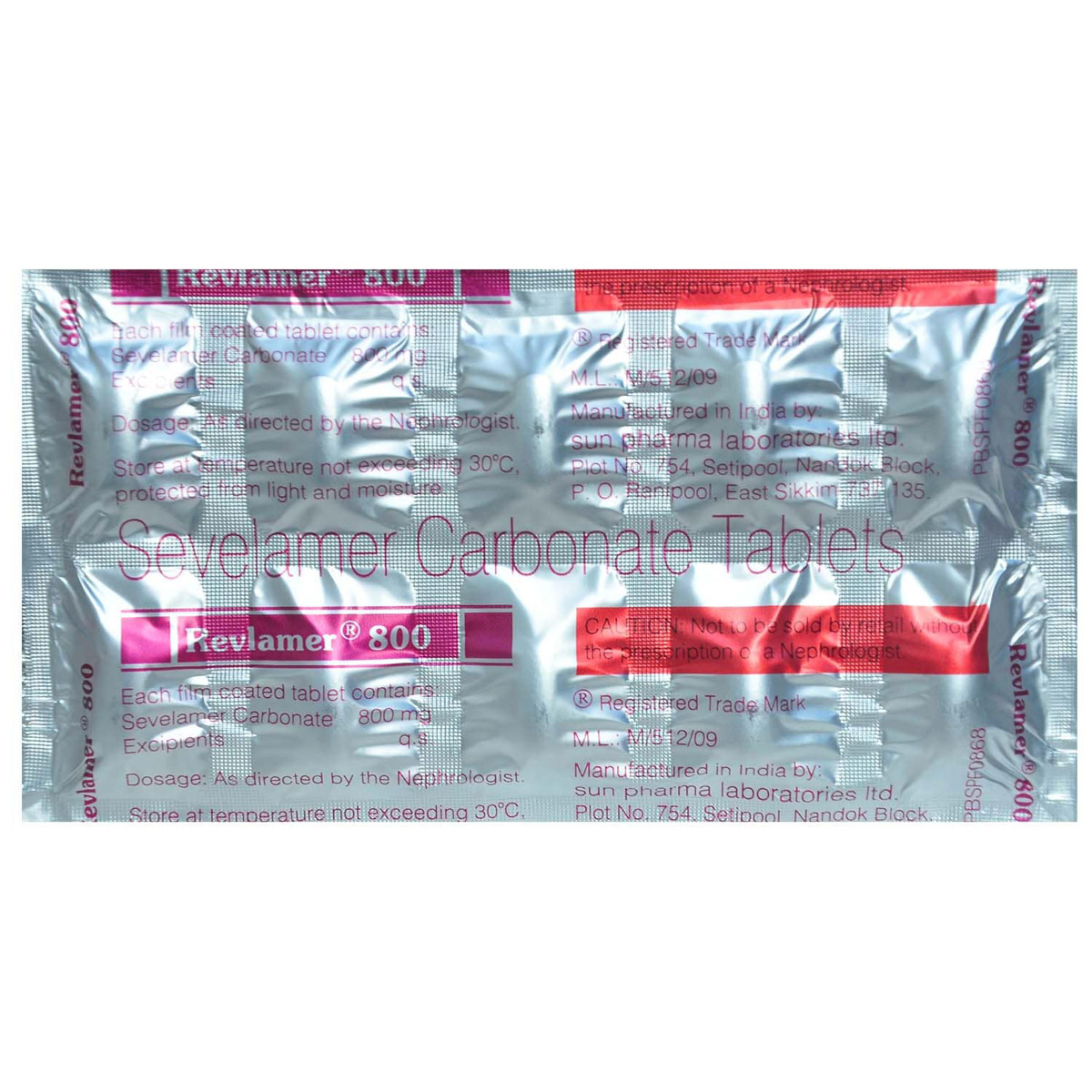 Revlamer 800 Tablet 10's, Pack of 10 TABLETS Revlamer 800 Tablet 10's, Pack of 10 TABLETS