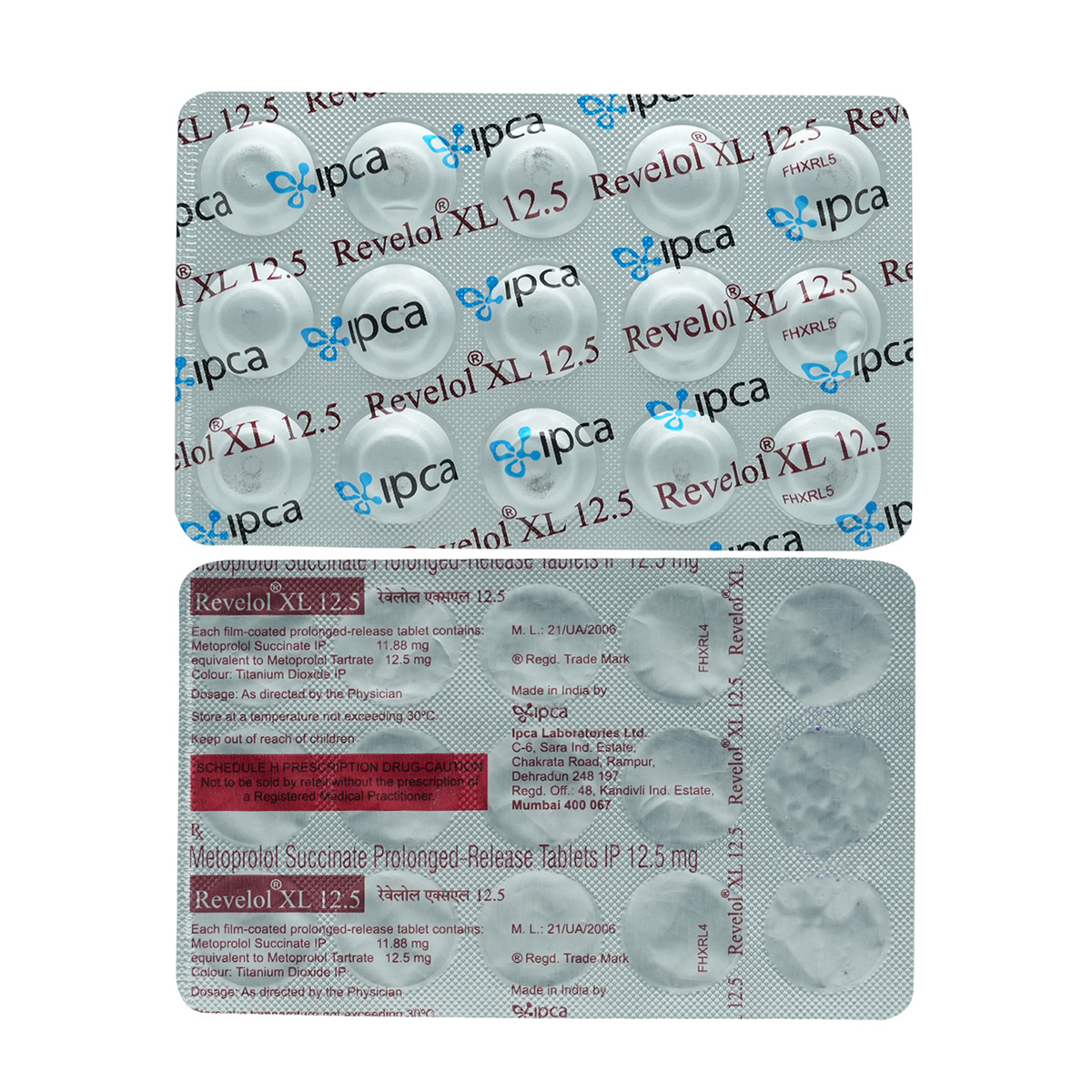 Revelol XL 12.5 Tablet 15's, Pack of 15 TabletS Revelol XL 12.5 Tablet 15's, Pack of 15 TabletS